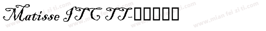 Matisse ITC TT字体转换